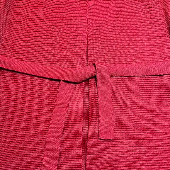Alfani Wool Blend Knit Open Front Cardigan with Waist Tie Size Petite Small Cozy - Picture 5 of 8